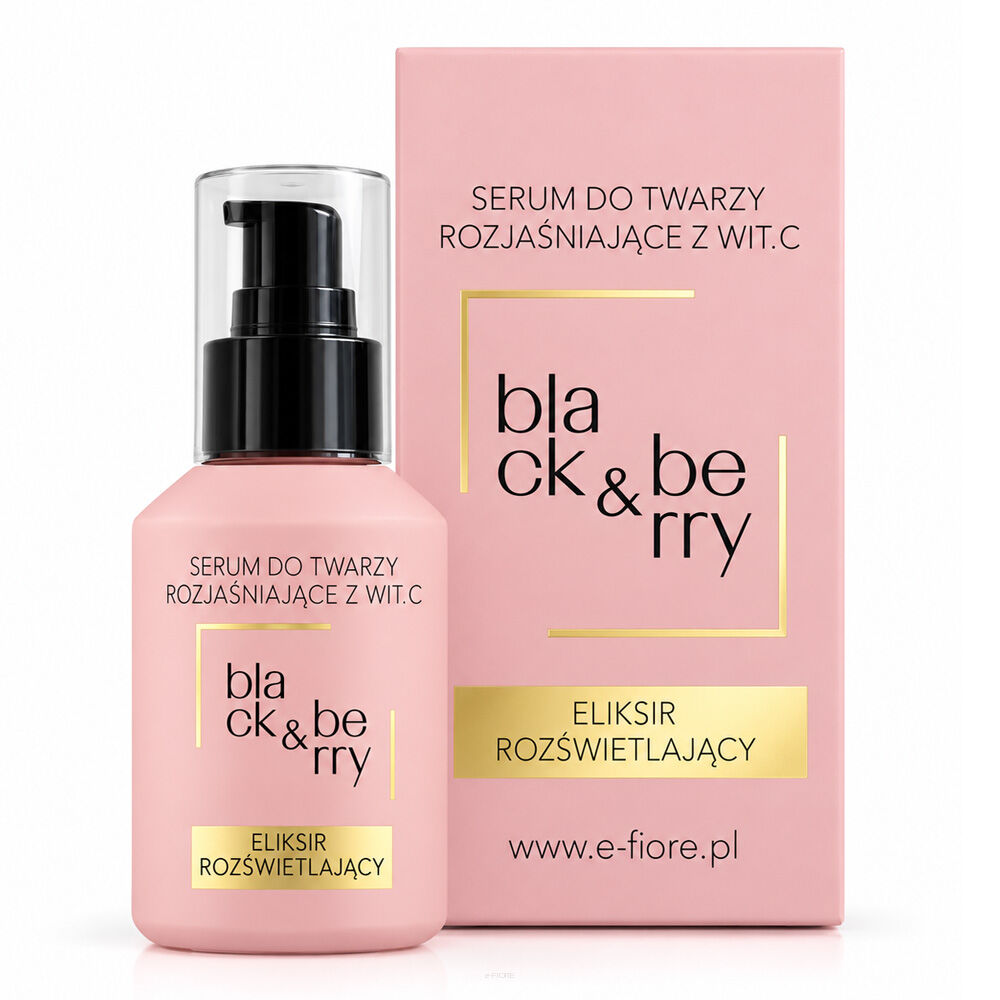 BLACK & BERRY lekki, żelowe serum rozświetlające cerę zmęczoną, efekt silk & glow 60ml