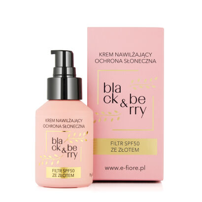 BLACK & BERRY Krem do twarzy z filtrem SPF50, opuncja figowa, ceramidy, wit. C i E 50ml