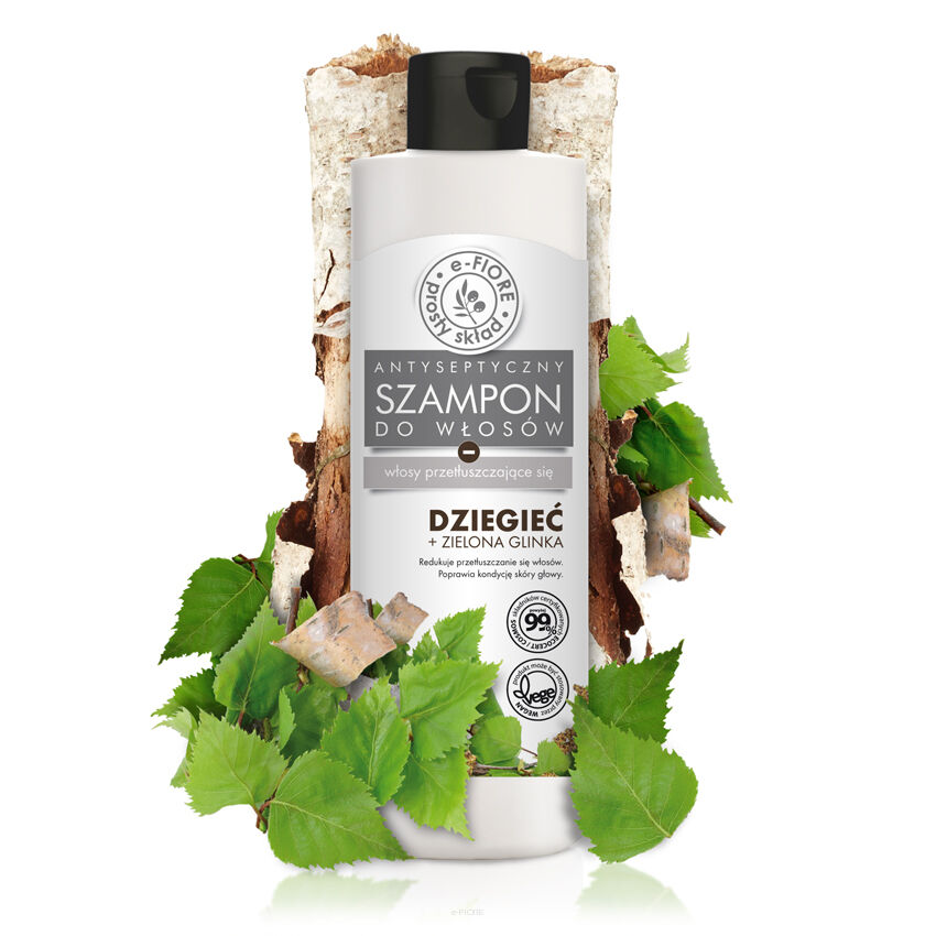 Szampon DZIEGCIOWY Z ZIELONĄ GLINKĄ łupież, włosy tłuste 280ml