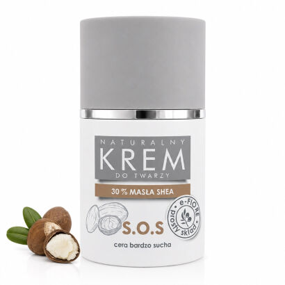 Krem do twarzy z MASŁEM SHEA wit. A i E  regenerujący, ochronny na wiatr słońce, AZS 50ml