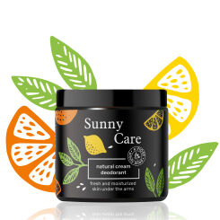 SUNNY CARE naturalny dezodorant ORANGE w kremie, nawilża i chroni przed potem, cytrusowy 60ml